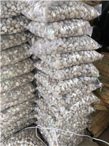 White Pebbles For Paving Decoration Walkway Pebble Stone